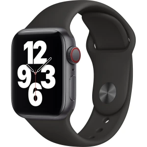 Apple Watch SE LTE 40mm Vỏ nhôm Dây cao su Đen