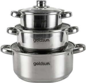BỘ NỒI INOX GOLDSUN GE35-3306SGMT