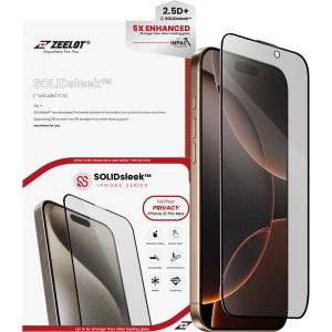 Miếng dán cường lực chống nhìn trộm Zeelot (2.5D ) Solidsleek Iphone 16 Promax