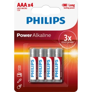 Pin AAA 4 viên Alkaline Philips LR03P4B/97