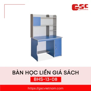 Bàn học liền giá sách BHS-13-08 - Sản phẩm