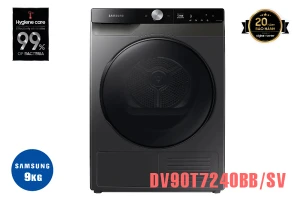 Máy sấy bơm nhiệt Samsung inverter 9 kg DV90T7240BB/SV