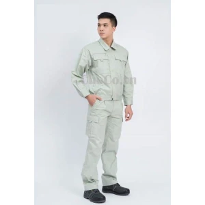 Áo Bảo Hộ Lao Động Kaki Cotton Nhật Nhiều Màu Dày Dặn