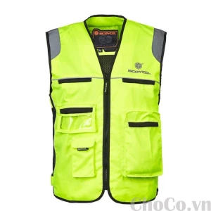 Áo Bảo Hộ Lao Động Phản Quang Môi Trường 2 Sọc Trước APQ0011