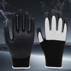 Găng Tay Cách Điện 400V Màu Đen Bảo Hộ Lao Động Cao Cấp GCD0006