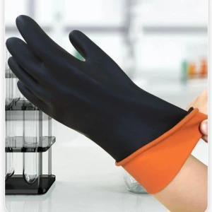 Găng Tay Cao Su Bảo Hộ Trong Phòng Thí Nghiệm Màu Đen GCS0001