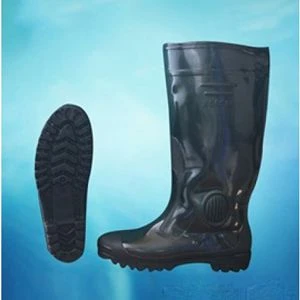 Ủng Cao Su Bảo Hộ Nam Đen Hoa San 4 - UCS0037