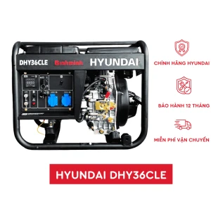 Máy phát điện chạy dầu 3KW Hyundai DHY36CLE - Máy phát điện Hyundai - Phân phối máy phát điện chính hãng
