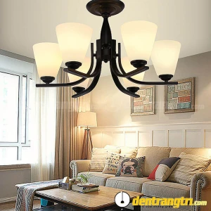 Đèn Ốp Trần 6 Cánh Thủy Tinh Đục - DOT00090.6 - Đèn Trang Trí
