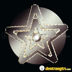 Đèn Ốp Trần Pha Lê Ngôi Sao 2 Tầng - DOTVK 3836 - Đèn Trang Trí