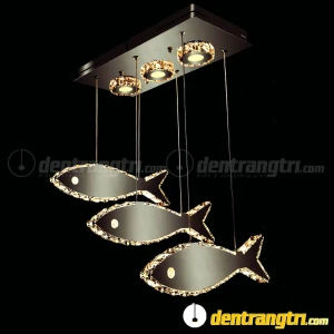 Đèn Thả Pha Lê 3 Con Cá - DTVK 2632