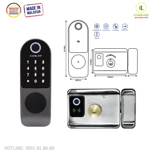 Khóa cửa cổng Kassler KL-579 ( tặng kèm vỏ hộp chống nước)