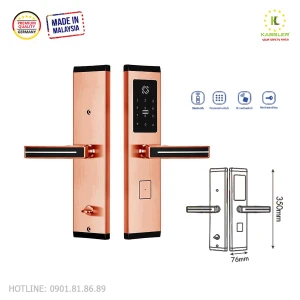 Khóa cửa thông minh Kassler KL-667 Copper