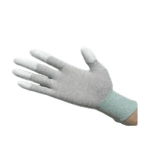 Găng tay chống tĩnh điện sợi Cacbon phủ PU ngón tay GTBH-18740