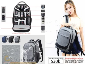 Balo máy ảnh thời trang chống thấm nước – Chất lượng cao