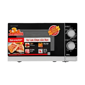 Lò vi sóng SHARP R-G222VN-S, 20L, cs 800W, có nướng, màu bạc