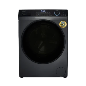 Máy giặt lồng ngang AQUA DD Inverter 10kg AQD-D1002GBK giặt thông minh AI màu đen