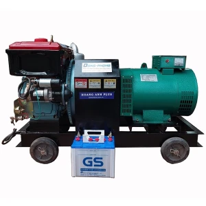 Máy Phát Điện Đầu Nổ Hoàng Anh 15HP 7.5KW (D15 Mát Nước, Đề)