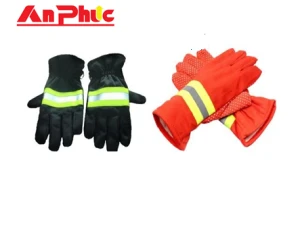 Găng chữa cháy xanh đen/ cam