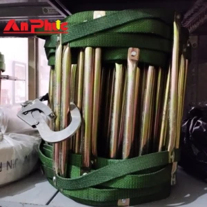 Thang dây thoát hiểm bậc thép mạ đồng chống rỉ