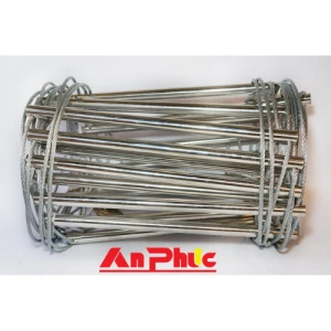 Thang dây thoát hiểm cáp và bậc inox