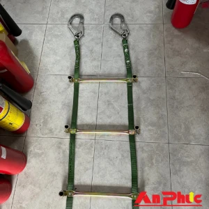 Thang dây thoát hiểm có chân chống tường 15 mét