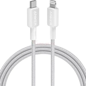 Cáp USB Type-C to Lightning Anker 322 MFI Nylon Cable III 1.8m A81B6