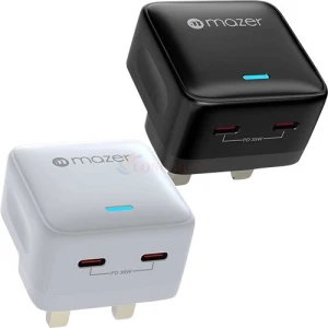 Cốc sạc Mazer GaNPrestige SuperMINI 35W 2Type-C M-GAN35US-V3