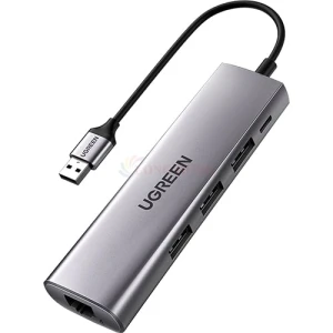 Cổng chuyển đổi Ugreen 5-in-1 USB 3.0 Multifunction Adapter CM266 60812