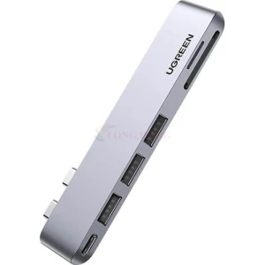 Cổng chuyển đổi Ugreen 6-in-1 Multifunction Adapter USB-C Hub CM251 60560