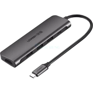 Cổng chuyển đổi Ugreen 6-in-1 USB-C Multifunctional Adapter CM136 80132