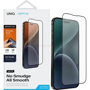 Dán màn hình cường lực Full viền chống bụi tĩnh điện Uniq Optix Matte iPhone 15 Pro Max UNIQ-IP6.7P(2023)-MATTE