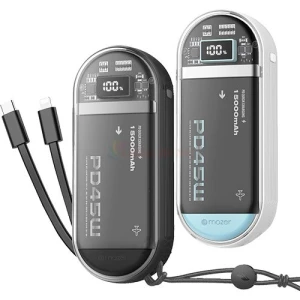 Sạc dự phòng Mazer PowerCharge Link 1545 2Type-C 1USB 15000mAh PD45W M-PC45LINK1545