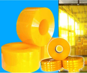 Rèm Nhựa PVC Ngăn Lạnh Màu Vàng MPVC3