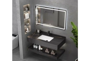 Bộ Lavabo bàn đá Proxia BD-001 bóng