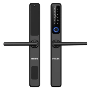 Khóa điện tử Philips DDL608-5HWS cửa nhôm màu đen