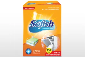 Viên rửa bát Sofish 100 viên Maximum 100v
