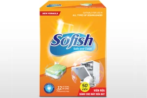 Viên rửa bát Sofish 50 viên Maximum 50v