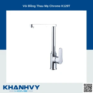 Vòi Malloca đồng thau mạ Chrome K129T
