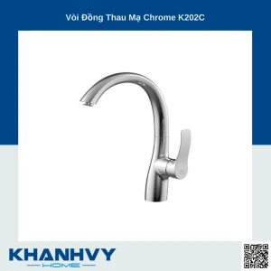 Vòi Malloca đồng thau mạ Chrome K202C