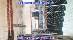 LƯỚI CẦU THANG CÁP INOX 304