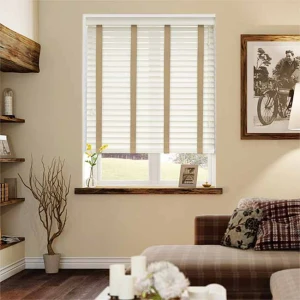 Rèm gỗ lật ngang chống nắng cho cửa sổ