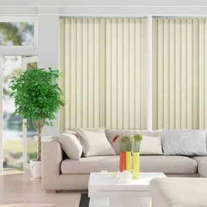 Rèm lá dọc văn phòng màu kem chống sáng