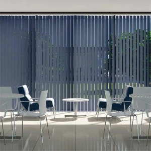 Rèm lá dọc văn phòng màu xanh dương chống cháy