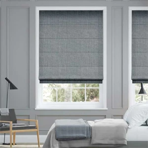 Rèm roman 2 lớp cao cấp cửa sổ phòng ngủ