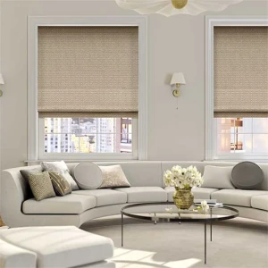 Rèm roman giá rẻ màu kem sang trọng