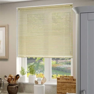 Rèm sáo nhôm cửa sổ màu kem trung tính