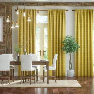 Rèm vải đẹp giá rẻ tphcm màu vàng sang trọng