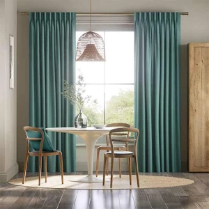 Rèm vải nhung màu xanh đẹp cao cấp sang trọng