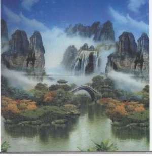 Màn cuốn in tranh C.007